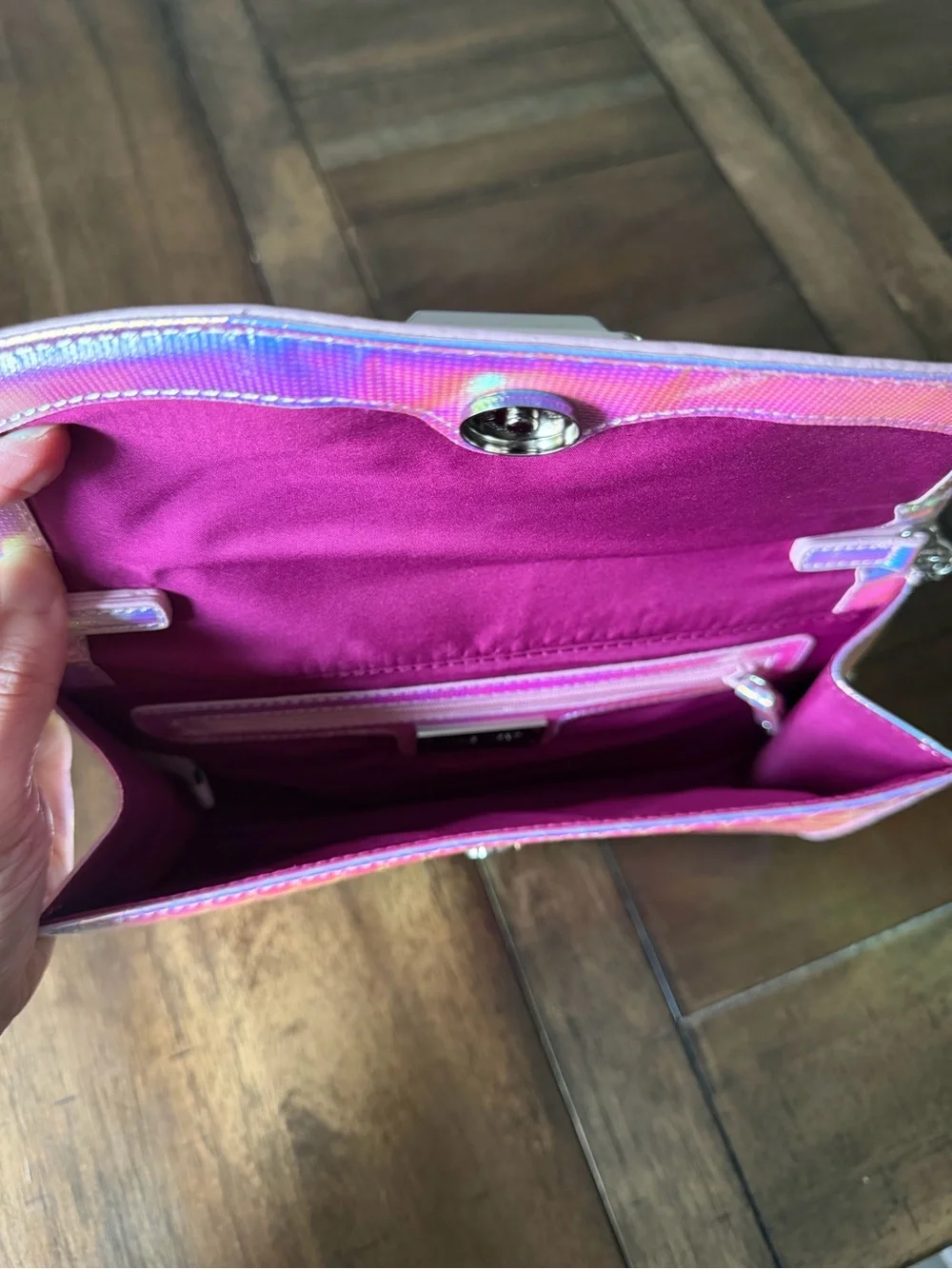Nine West Iridescent Holographic Purse - Picture 3 of 4